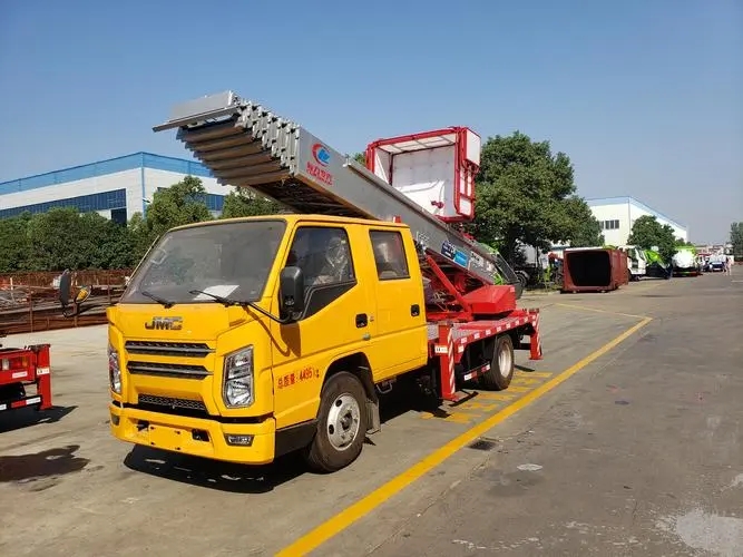 唐山曹妃甸附近云梯车出租 砂石搬运